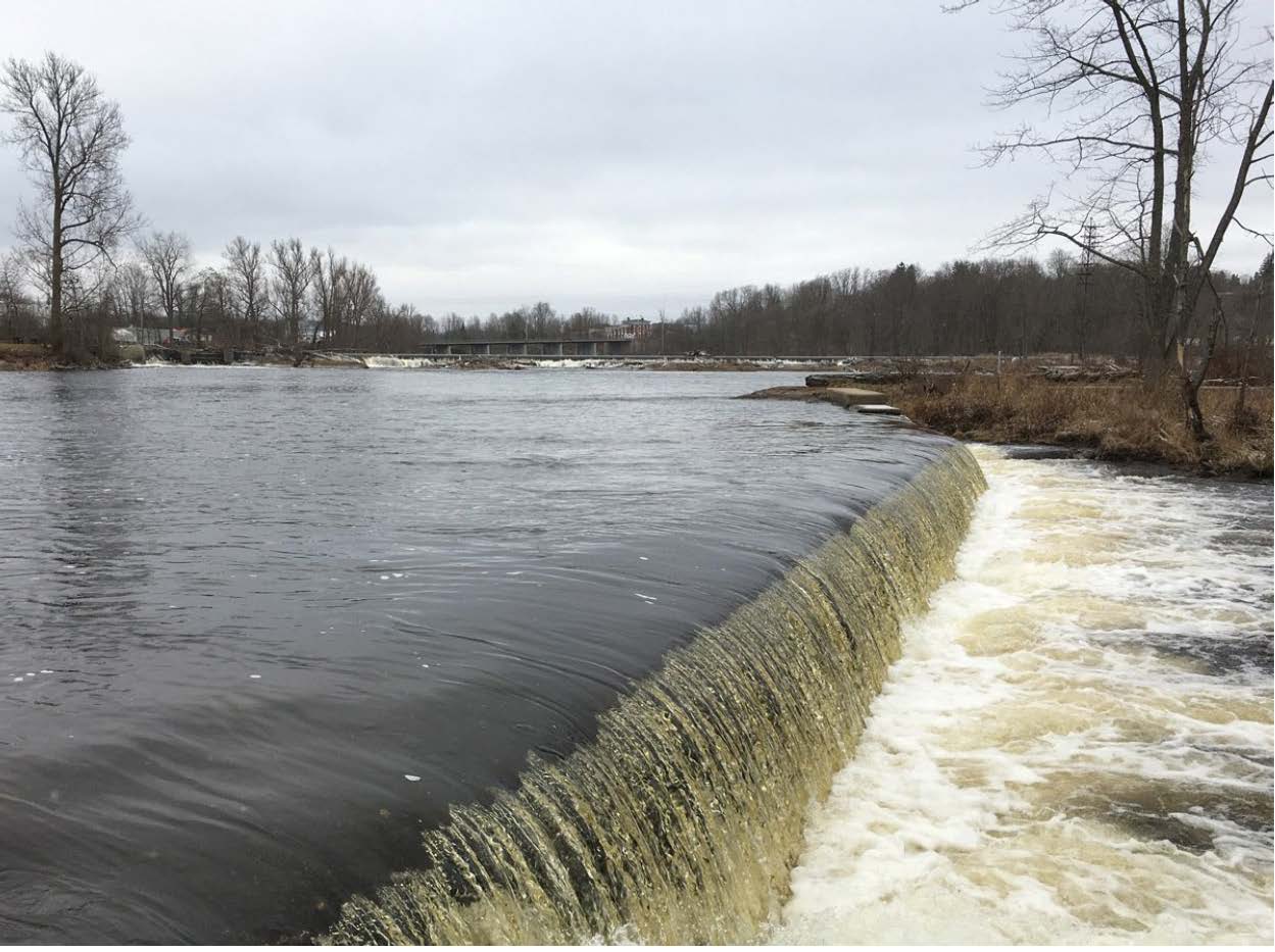 Tannery Island dam spillway bypass reach