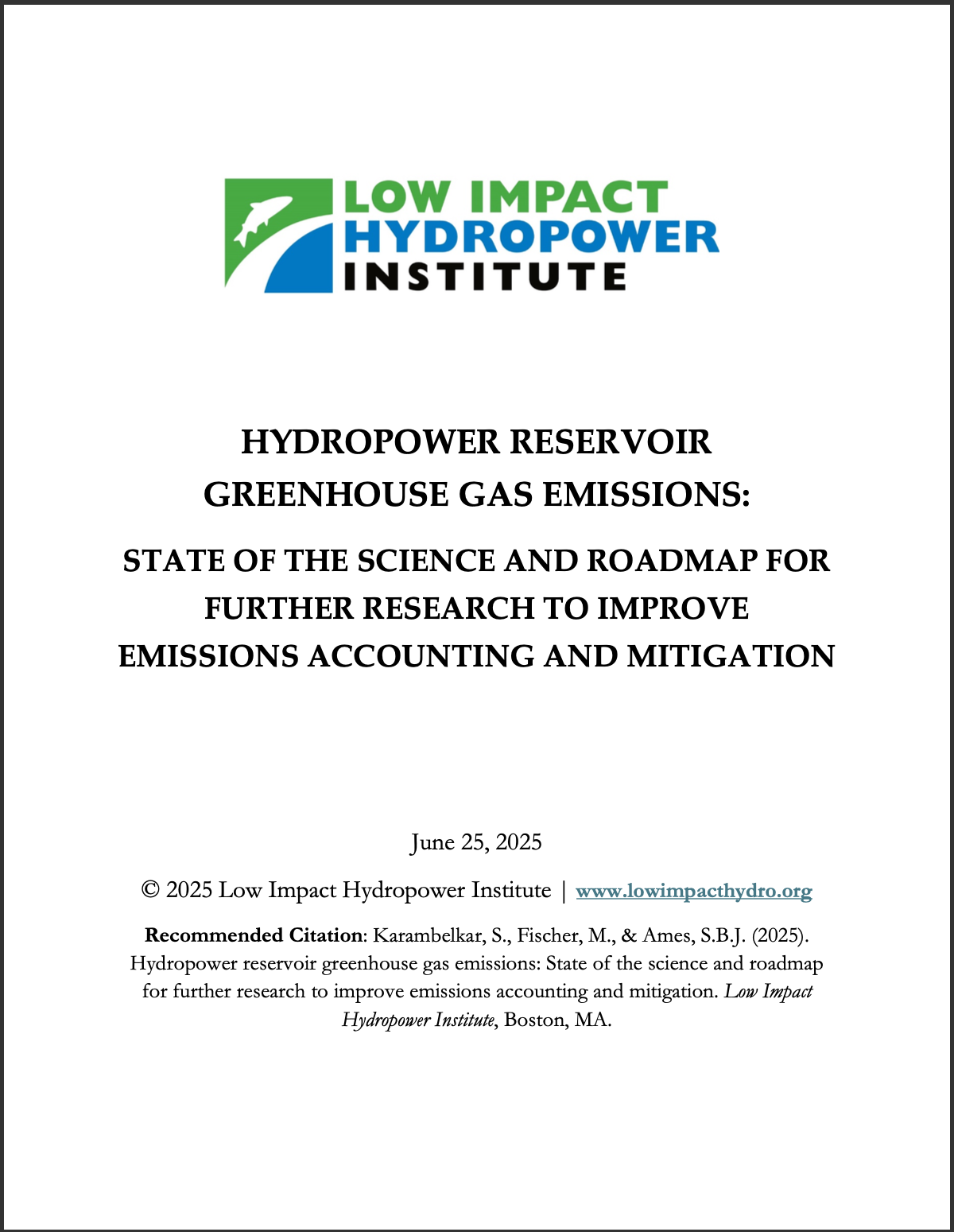 GHGs and Hydro Emissions Paper