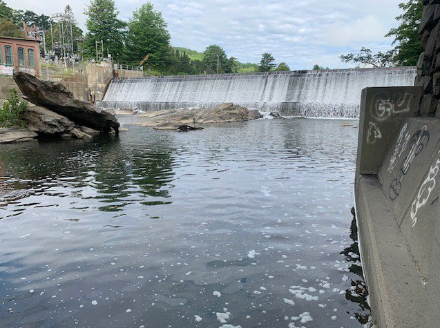 Taftsville powerhouse dam bypassed reach